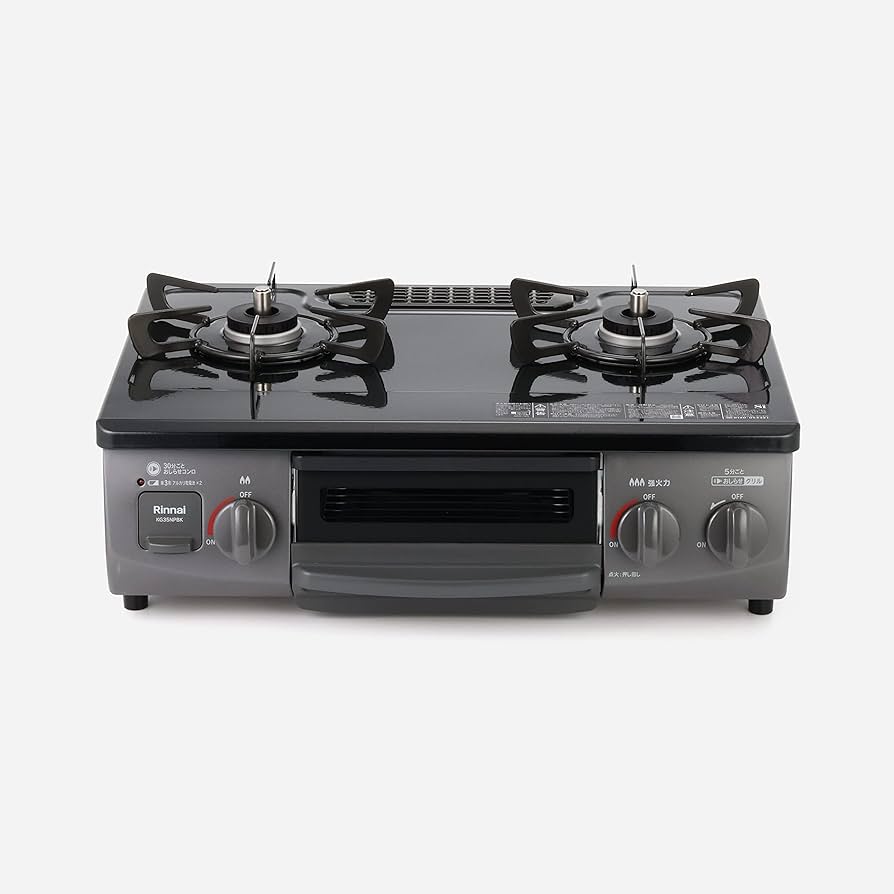 リンナイ　都市ガス用　ガスコンロ　横幅59.6センチ リンナイ ガスコンロ Rinnai コンロ 都市ガス 56cm KG35NBKL(13A